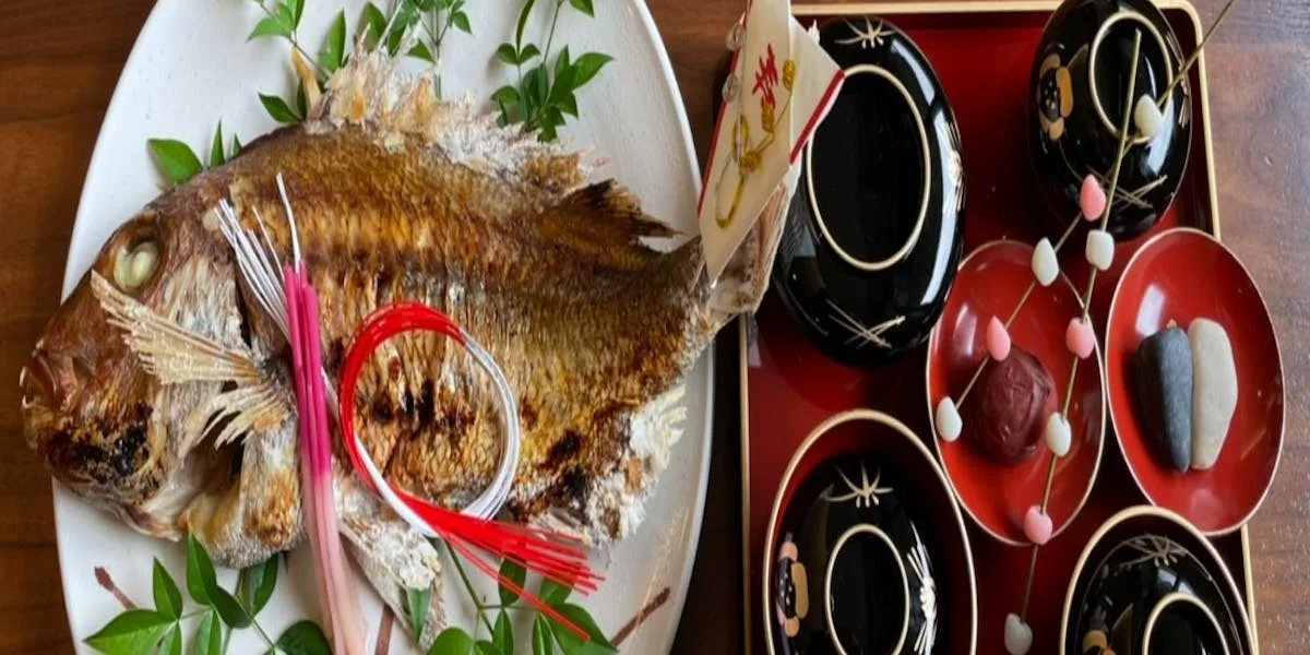 お食い初めにふさわしい、京都の地で育まれた旬の素材を使用したお食い初めプラン | 【個室確約 お食い初めランチプラン】焼鯛付のお食い初め膳と大人向け季節の京会席⭐︎完全個室でお子様と一緒に京の味わいを★