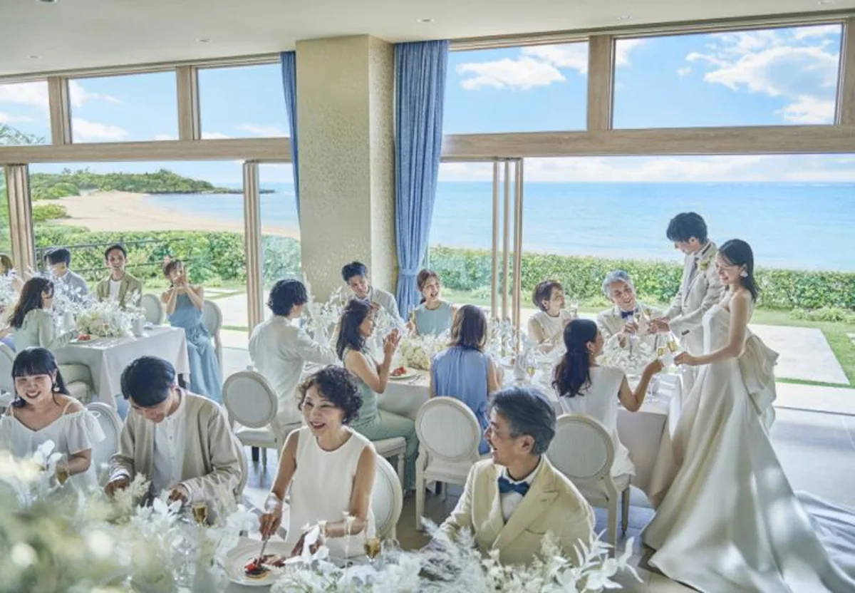 【最大60名/個室確約×顔合わせ･結納プラン】厳選食材の和洋折衷フルコース＋フリードリンク＋結納品ご用意可★読谷の絶景に包まれた空間で晴れの日のお食事 座席