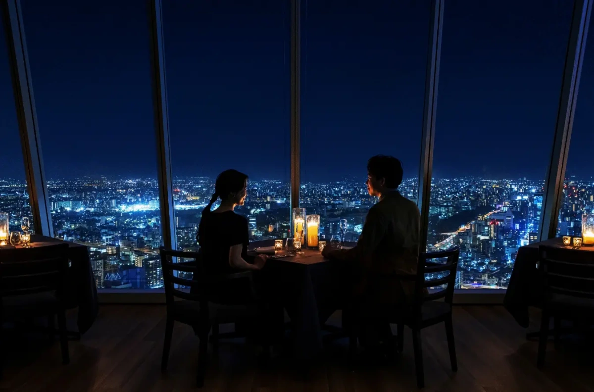 【月曜・木曜・金曜限定 プロポーズディナープラン】極上夜景×チャペル×12本のバラで夢のようなプロポーズを★Wメインの豪華フレンチコース全7品+乾杯酒+メッセージプレート★プロポーズコンシェルジュ付きの写真 3