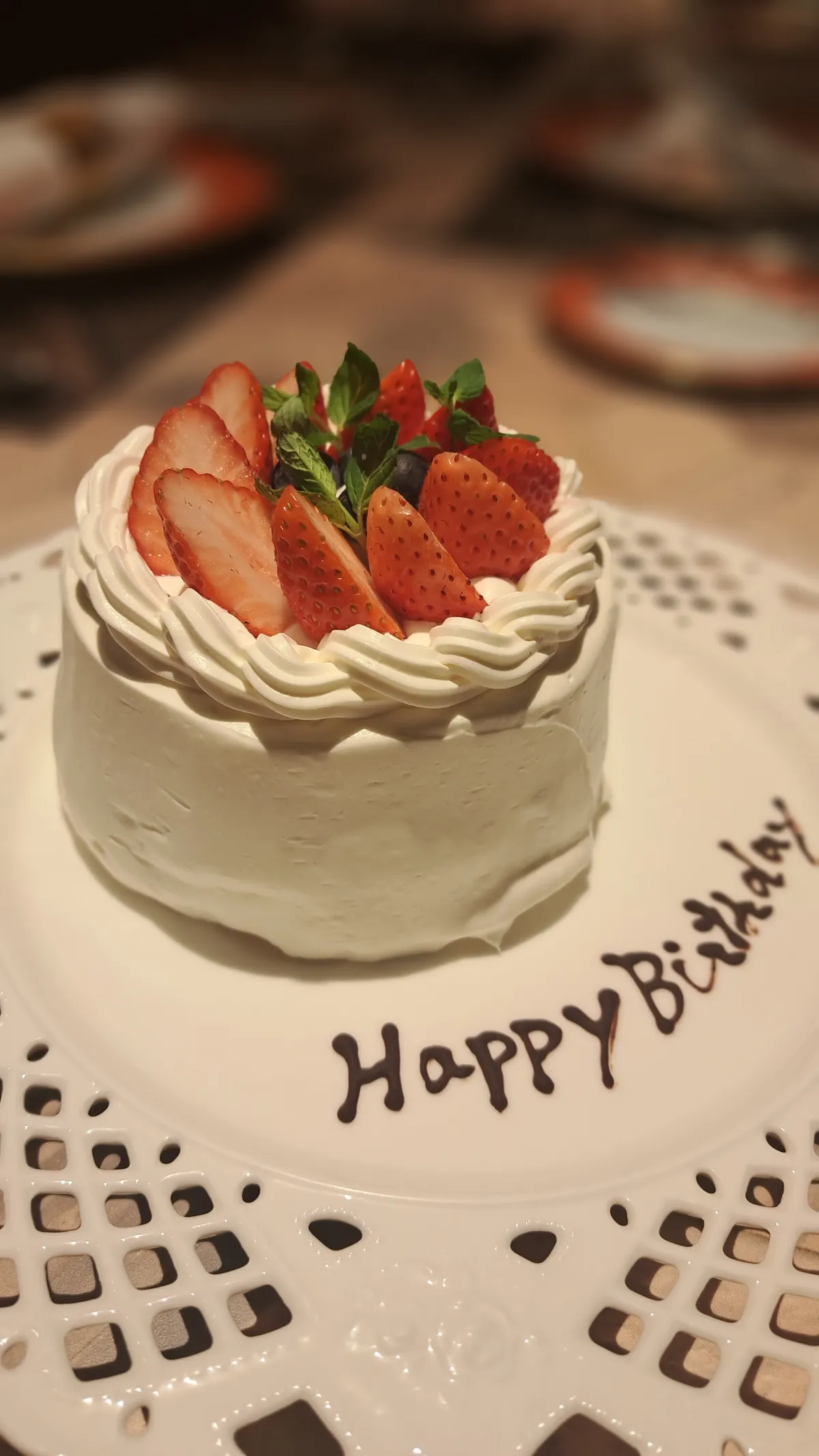 メッセージ付きケーキ