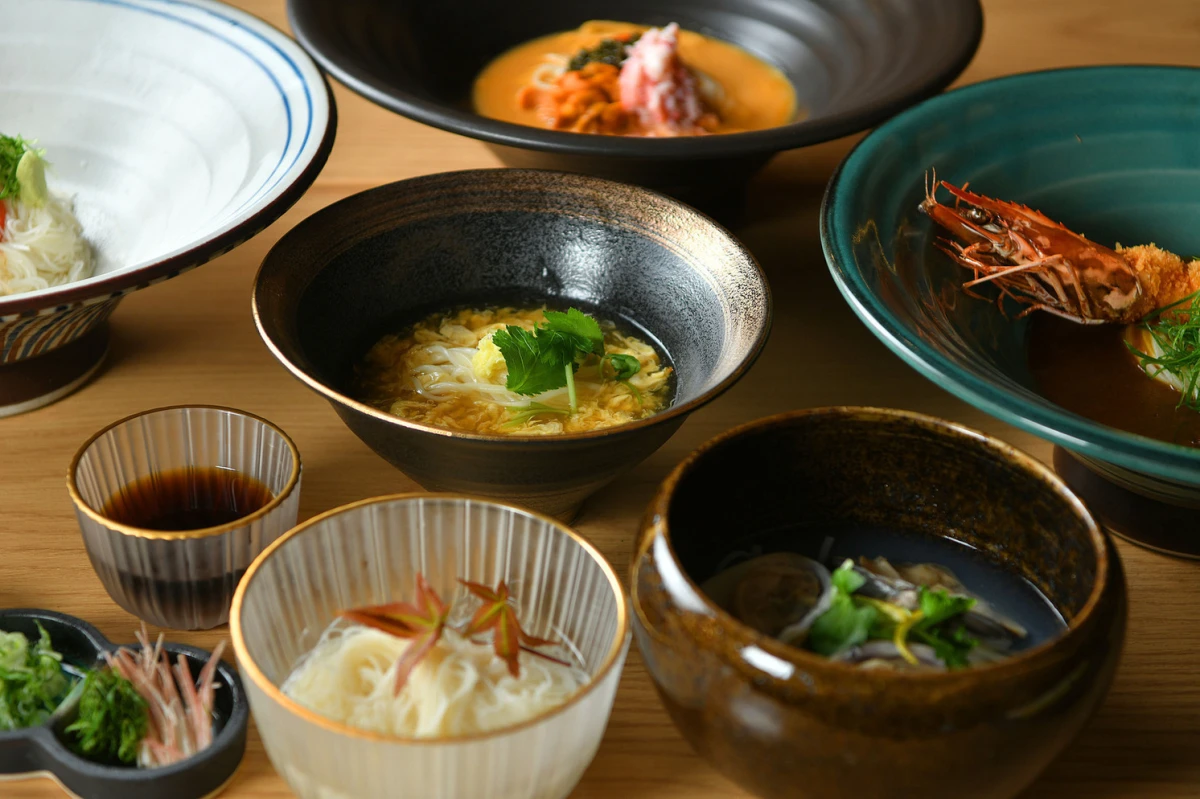 【個室orカウンター★大人のアニバーサリーディナー】おでん・創作素麺を味わう職人仕込みの全8品×飲み放題＋メッセージ付きプレート ★北新地で大切な記念日を 料理