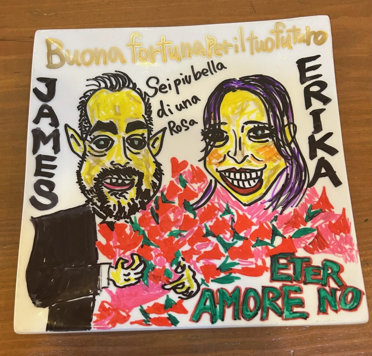 似顔絵プレート