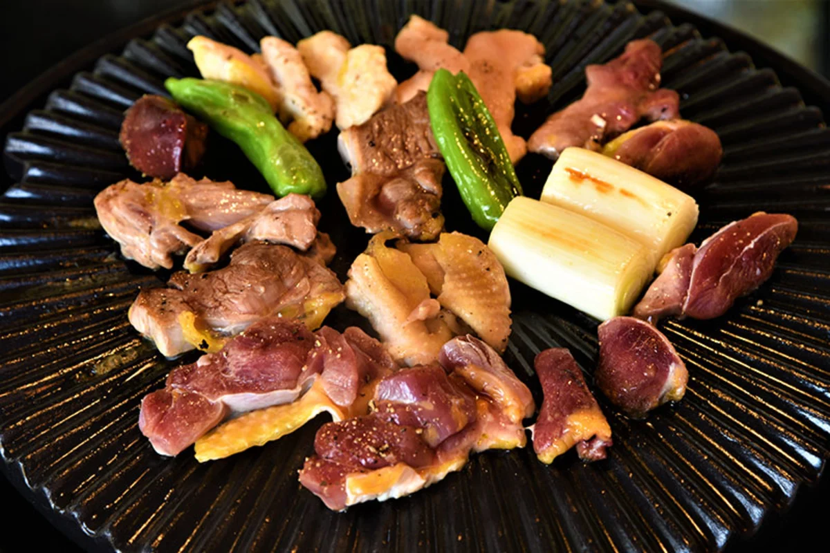 軍鶏焼きのコース