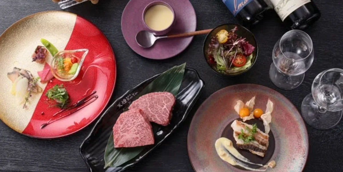 【アニバーサリーランチ×ホテル最上階】シェフ厳選の国産牛＆活蝦夷アワビの鉄板焼きコース全8品★メッセージ付きプレート★東京タワーや絶景とともに楽しむベイサイドホテルアジュール竹芝での写真 2